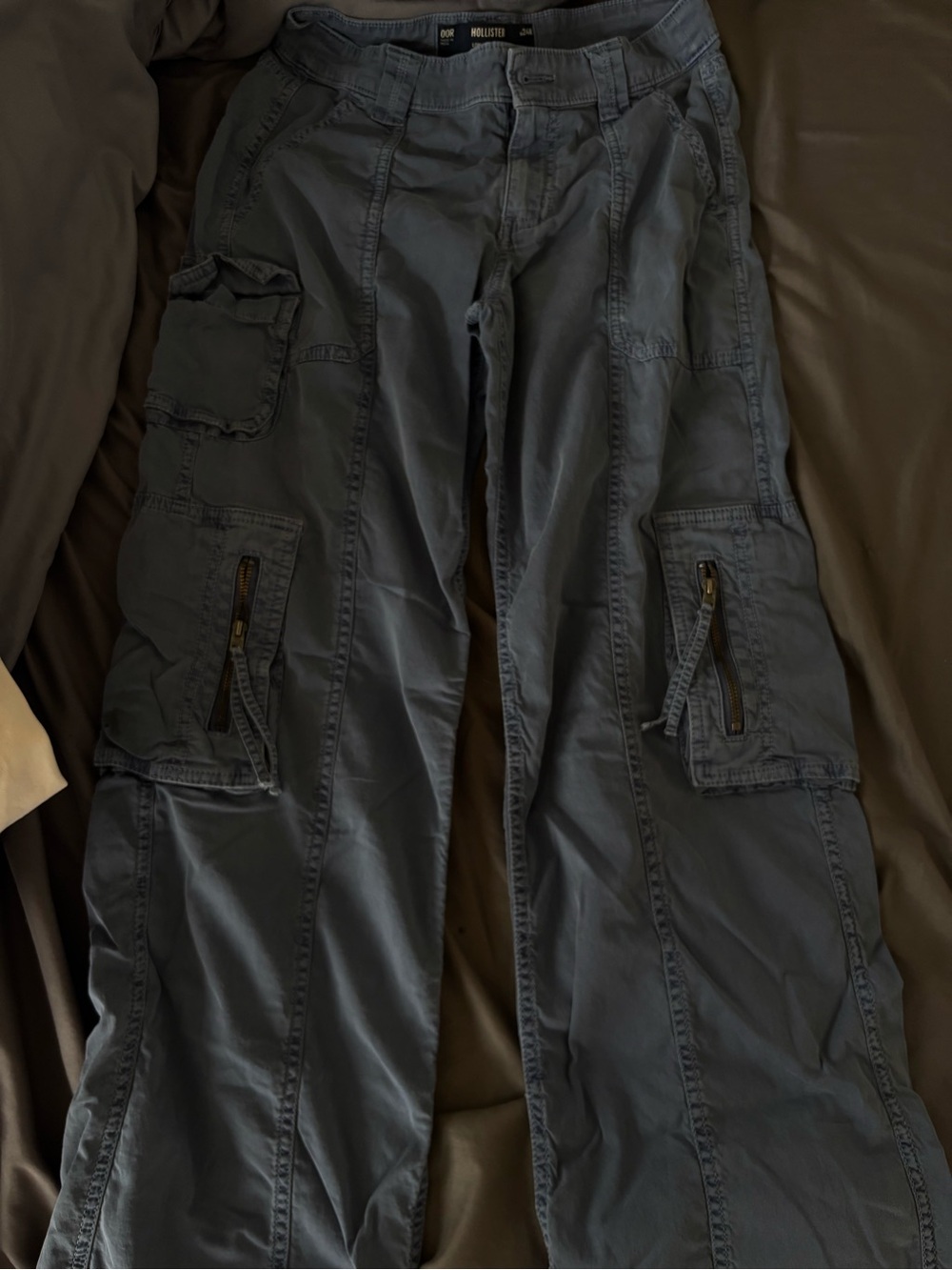 Hollister women's light blue Cargo Pants